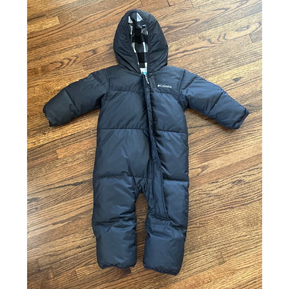 Columbia Infant Snuggly Bunny Bunting Black Snowsuit - 12-18months
